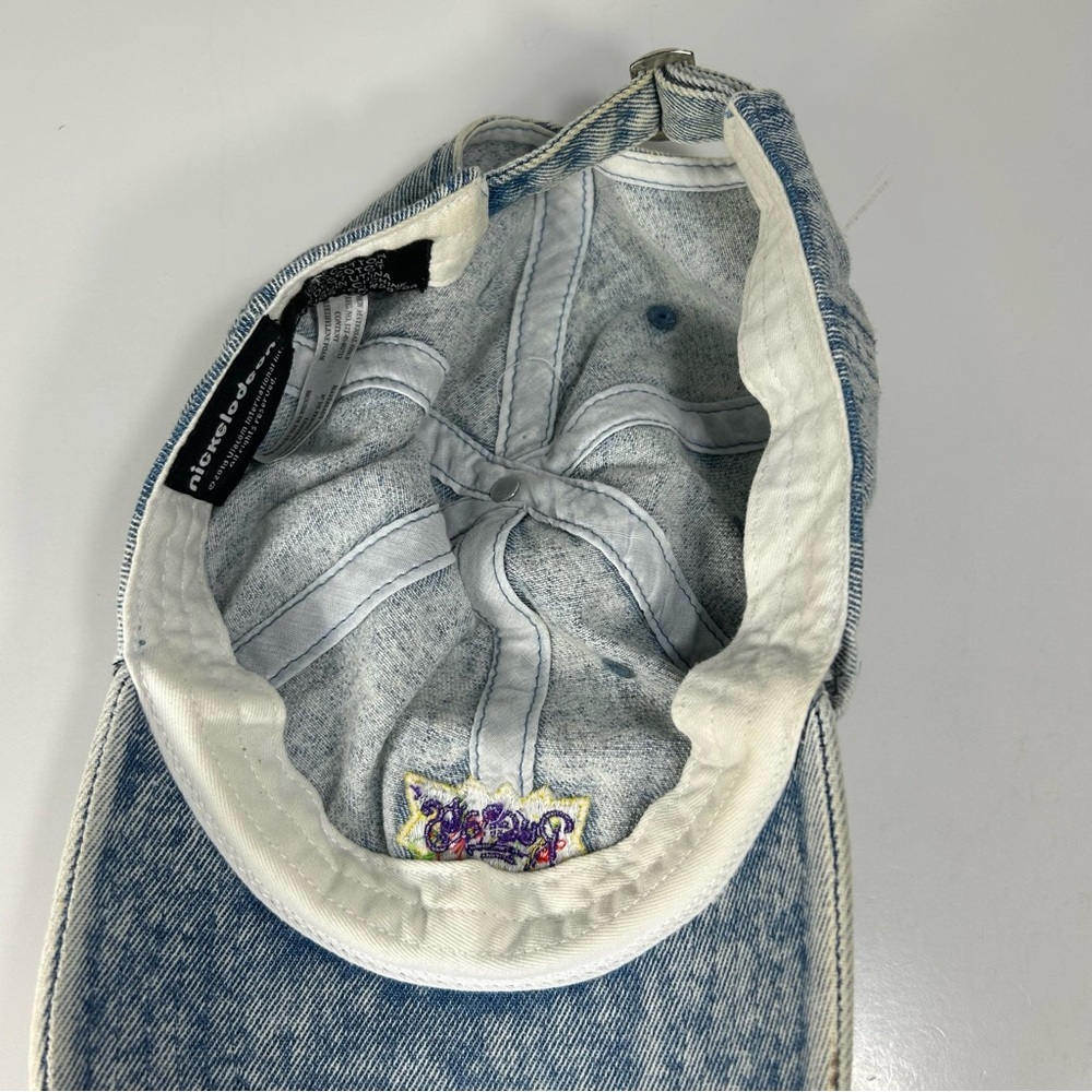 Rugrats TVshow 90s Cartoon Nickelodeon AcidWash Denim Hat Cap StrapBack One Size - Picture 11 of 11